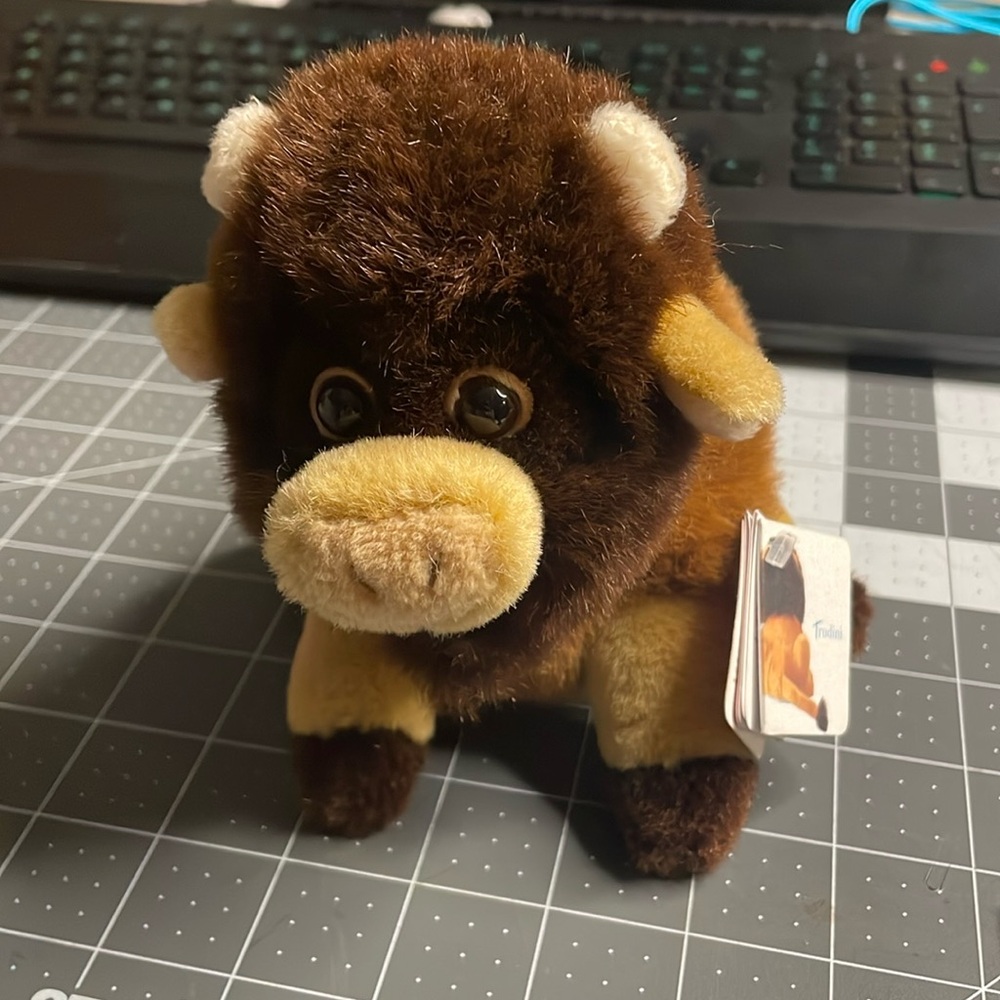 Trudi Buffalo‎ Plush. Italian Company. New with tags! So cute!